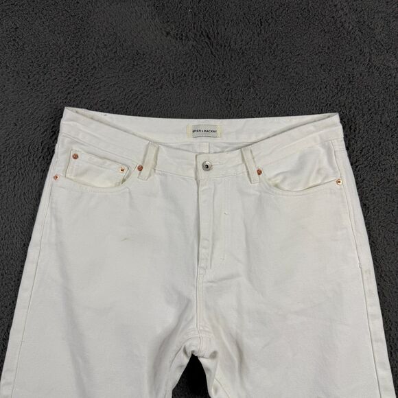 Spier and Mackay Jeans Mens 38 (Fits 36x32) White Contemporary Fit Denim Pants - Picture 2 of 16